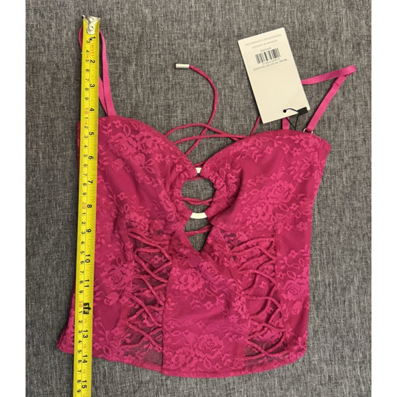 Outcast Breana Top Cross Back Pink Size XS NWT - Picture 4 of 6